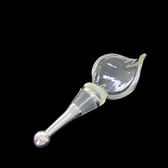 NEW "STAINED GLASS" WINE CORK -- Glass and Metal, Wine Bottle Decor/Cork, In Box - Picture 5 of 5